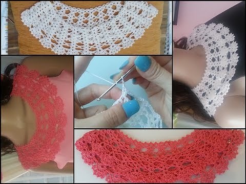 crochet collar tutorial part 1 of 2