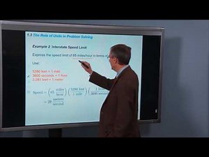 1.3 The Role of Units in Problem Solving, Part A