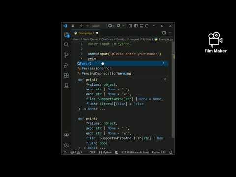 User input in Python