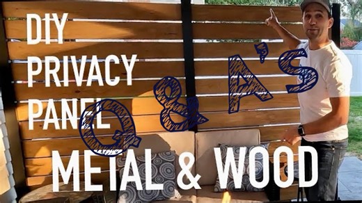 2 Yrs w/DIY Privacy Panel by HOFT SOLUTIONS modern privacy outdoorliving diy