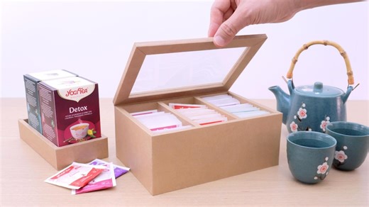 Cardboard Crafts DIY - Tea Box : A4 Printable Template (PDF) - Etsy UK