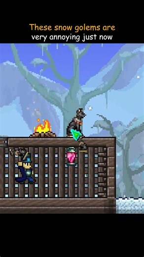 These snow golems are very annoying just now