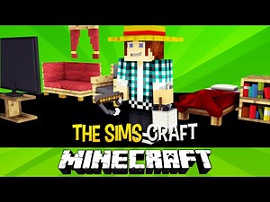 The Sims Craft Ep.2 - First Job and Home Furniture - Minecraft