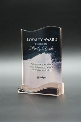 Custom Acrylic Award – Personalized Corporate Recognition Trophy - Etsy