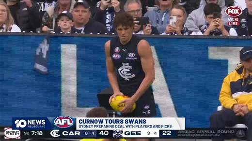 25K views · 71 reactions | The Sydney Swans are firming as the likely new home for disgruntled Blue, Charlie Curnow. Adrian Franklin joined us live with the latest. | 10 News Melbourne | Facebook
