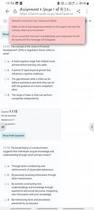 1.1.11. The concept of the 'Zone of Proximal Development' (ZPD)... | Filo