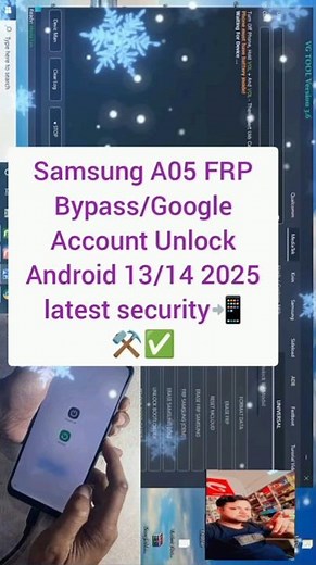 Samsung A05 FRP Bypass/Google Account Unlock Android 13/14 2025 latest security📲⚒️✅