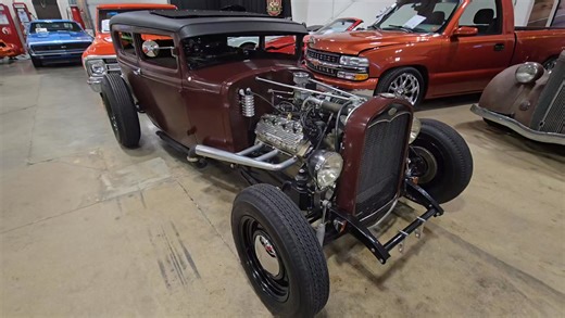 '31 Model A Tudor Hot Rod with a Merc Flathead has just arrived! 5 speed manual makes it a lot of fun! Buy for a great Xmas present or plan for the summer at rodshotrods.ca #hotrod #rodshotrods #weloveoldschool | Rod's Hotrods