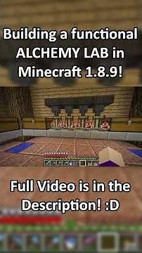 WORKING Alchemy Lab in Minecraft 1.8.9 #oldminecraft #minecraftbuilds #shorts