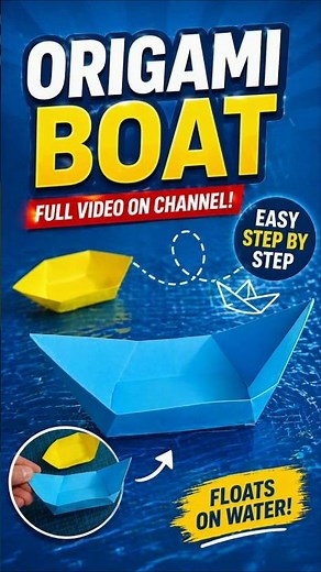Origami Boat That Floats 🚤 | Easy Paper Trick