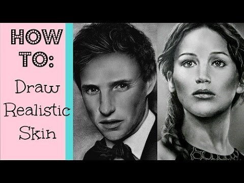 How to draw smooth & realistic skin using charcoal or graphite