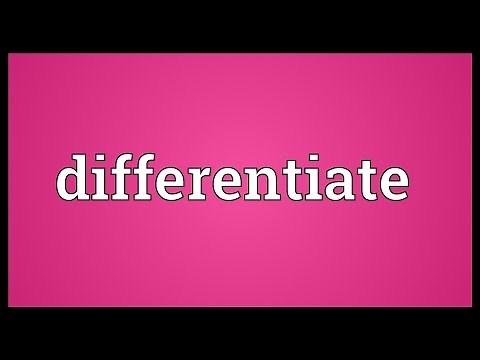 Differentiate Meaning