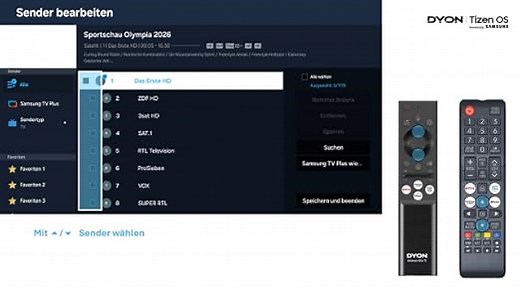 DYON ULTIMAX 24F-TI – 24 Zoll (60 cm) Full-HD Smart TV mit Tizen OS, Triple Tuner (DVB-C/-S2/-T2), Smart & Gaming Hub, Prime Video, Netflix, Disney+ [2025]