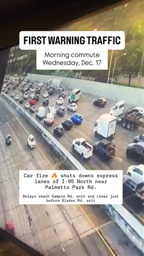 6-mile backup on I-95 North in Boca Raton