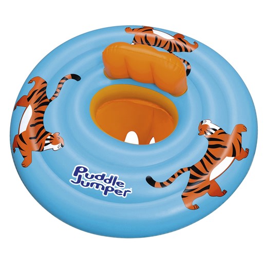 Puddle Jumper WonderSplash 3-Ring Inflatable Baby Boat, Tiger, 0-24 lbs Weight Capacity