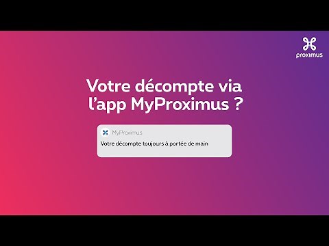 Toutes les infos sur vos décomptes à portée de main dans l'app MyProximus.
