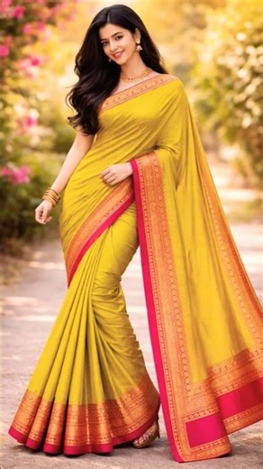 पीला साड़ी डिजाइन/wedding saree/letest saree design 2026#shorts #saree #makeup #sareedesigns #new