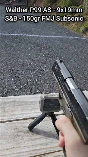 [Chrono] (9x19mm) Walther P99 AS Final Edition - S&B 150gr Subsonic FMJ