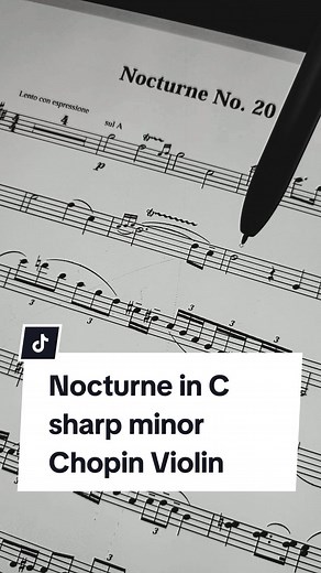 Magical Violin Performance of Chopin's Nocturne in C-sharp Minor