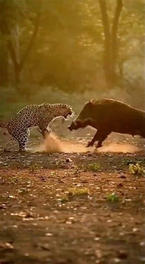 Leopard vs Wild Boar Fight in Indian Forest — Brutal Real Clash Caught on Camera!
