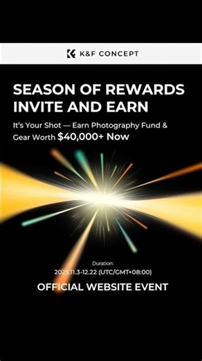 K&F CONCEPT Invite & Earn: The Easiest Way to Earn Rewards + Top Camera Accessories