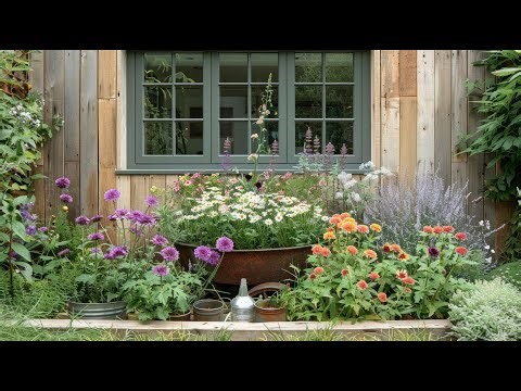 Upcycled Vintage Decor Ideas for Your Rustic Farmhouse Backyard Garden