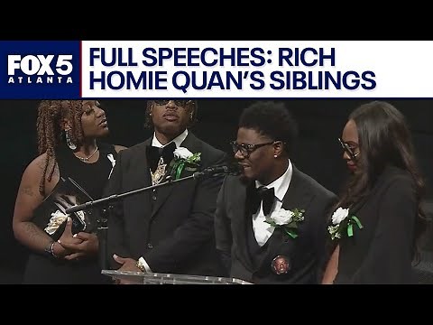Rich Homie Quan's siblings speak at funeral: FULL | FOX 5 News