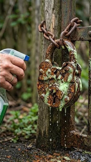 Removing rust from the lock
