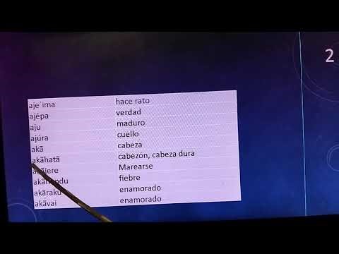 Seguimos aprendiendo más palabras en guaraní