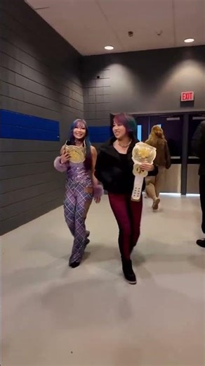 WWE Asuka and Kairi Sane before Smackdown