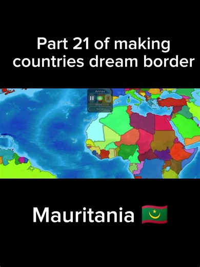 Day 21 of making countries dream border in Dummynation, this time Mauritania #dummynation