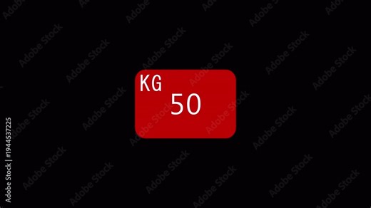 Weight Limit animation for Industrial Logistics 0 to 100kg. 4K Digital Freight Scale Interface for Global Shipping and Storage . Professional Automated Weight Measurement Concept