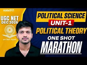 UGC NET Political Science Marathon Class | UGC NET Political Science Political Theory By Puneet Sir