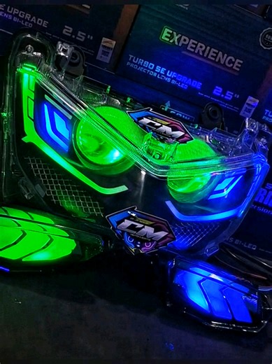 Custom RGB Headlamp Frame for Yamaha NMAX