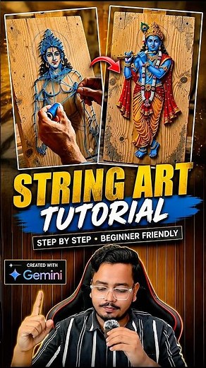 String Art Ai Video Kaise Banaye | Thread art video kaise banaye