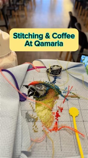 Stitching and Coffee at Qamaria