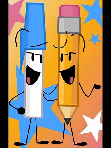 Pen x Pencil Battle For Dream Island #capcut #bfb #bfdi #tpot #jacknjellify