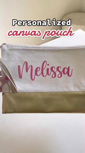 DIY Personalized Canvas Pouch Tutorial