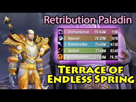 Fast & Fun TERRACE run on Retribution Paladin | Mists of Pandaria