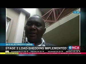 SA's Electricity Crisis | Stage 2 load-shedding implemented