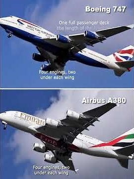 Boeing 747 vs Airbus A380 | Ultimate Jumbo Jet Showdown ✈️
