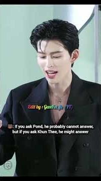 Pond, keep using TheePeach as a shield every time cuz everyone knows Peach is code word for Phu 😏😝