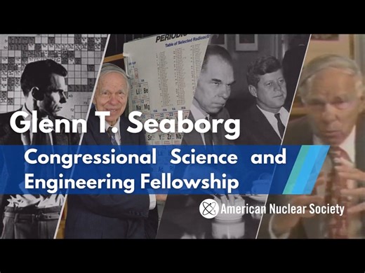Now accepting applications for the Glenn T. Seaborg Congressional Science and Engineering #Fellowship! Participants in this program will work on #energy legislation in the halls of Congress, either in a congressional member’s personal office or with a committee. Apply by May 31 for this once-in-a-lifetime #CapitolHill opportunity: https://www.ans.org/news/article-5853/ans-members-encouraged-to-apply-for-2025-congressional-fellowship/ #nuclear | American Nuclear Society