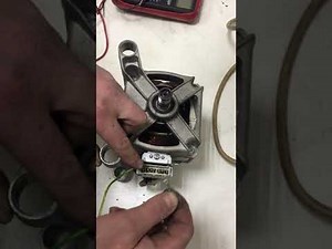 How to properly test a washing machine motor