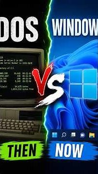 DOS vs Windows 🆚 Command vs GUI!