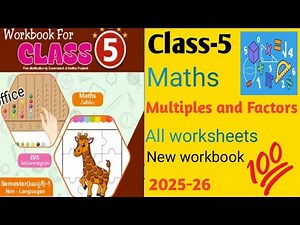 5th class Maths Workbook ,5th lesson Multiples and Factors.AP