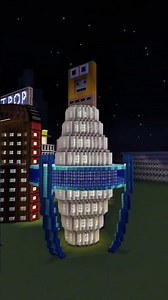 (건축일지-구독자타워) 모바일 마인크래프트 박하사탕 모양 타워 #마크건축 #wisht #minecraftbuilding #마인크래프트빌딩