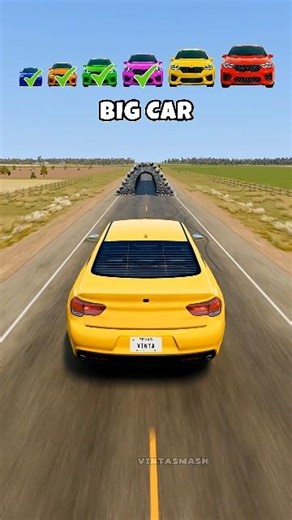 Big & Small Cars vs Tunnel