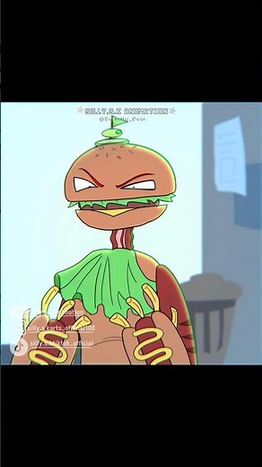 DON'T WASTE YOUR FOOD😰[Old Animation with our cute little monster Mr. Bun🍔] #animation #alightmotion