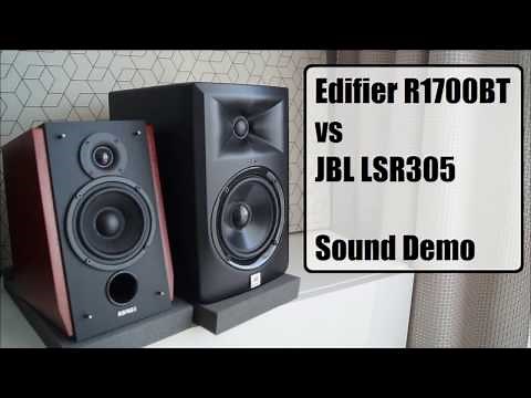 Edifier R1700BT vs JBL LSR305 || Sound Demo